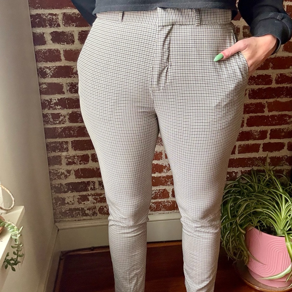 H&M Men’s skinny fit plaid trousers - Picture 3 of 7